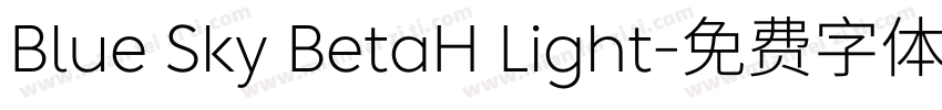 Blue Sky BetaH Light字体转换